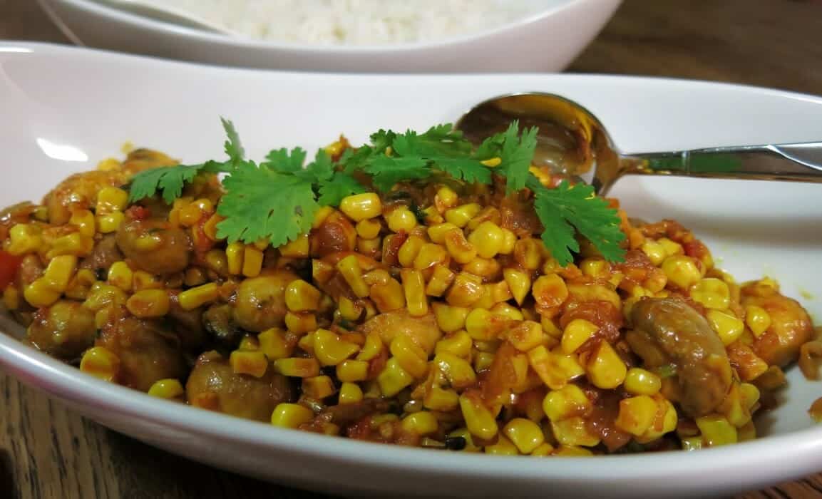 Mushroom Corn Masala