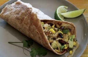 Zucchini and Corn Burritos