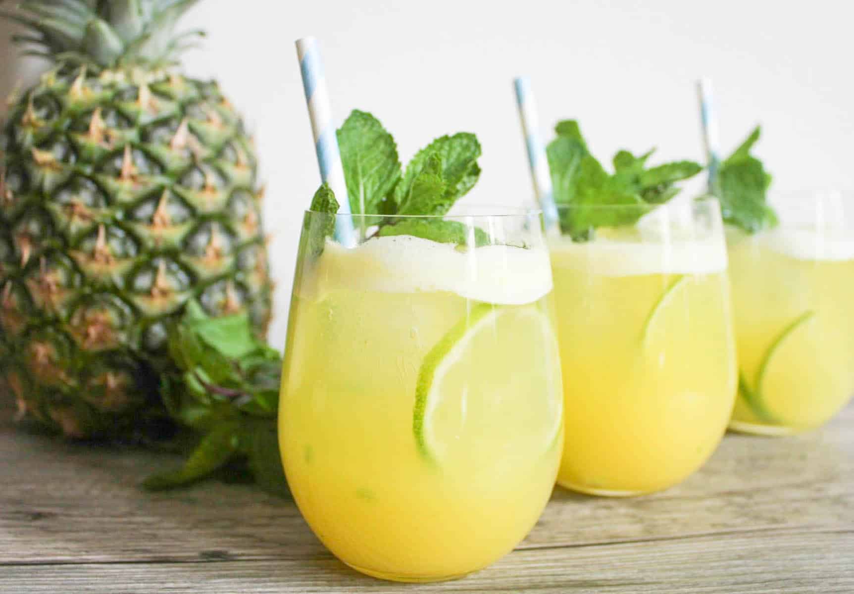 Pineapple Mint Sparkler
