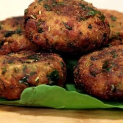 Spinach and Potato Cutlet