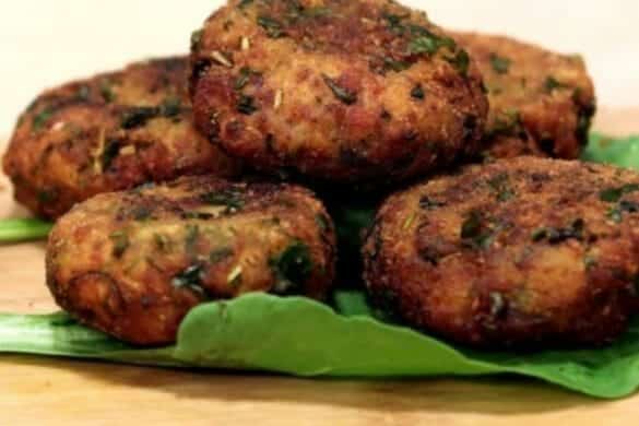 Spinach and Potato Cutlet