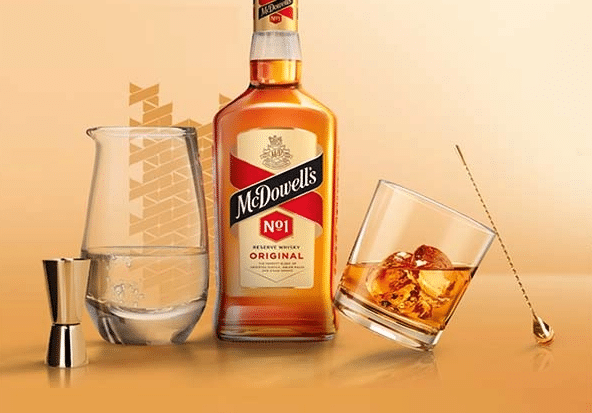 McDowell's No. 1  made by United Spirits Limited (USL)