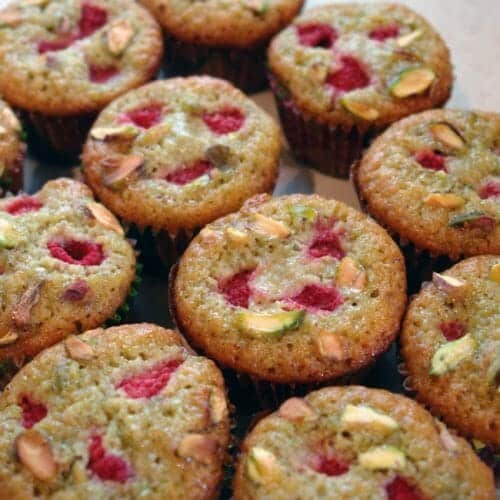 Pistachio and Raspberry Muffins