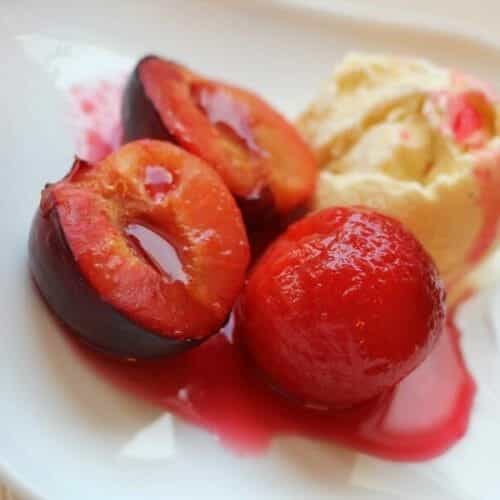 Poached Plums