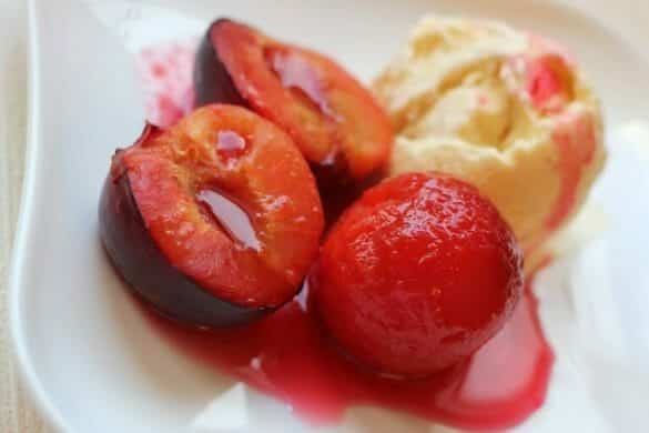 Poached Plums