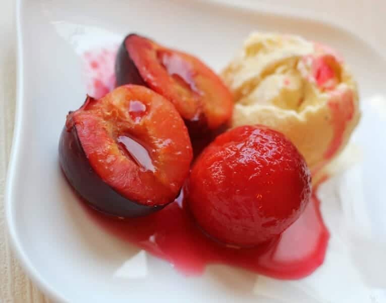 Poached Plums 