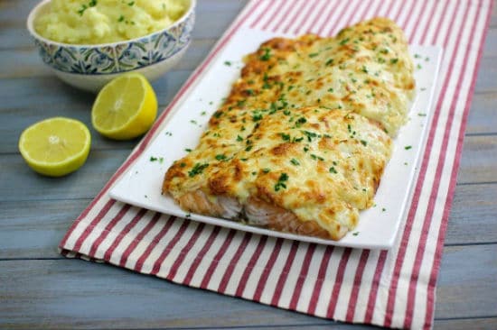 Cheesy Baked Salmon