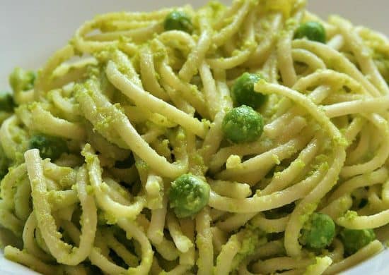 Pasta with Peas Pesto