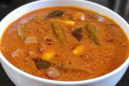 Kovakkai Puli Kuzhambu (Ivy Gourd Sambar)
