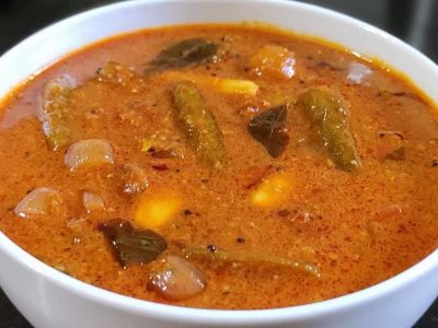Kovakkai Puli Kuzhambu (Ivy Gourd Sambar)