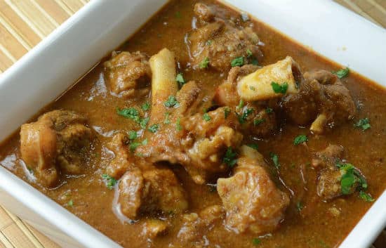 Chettinad Lamb Bone Sambar (Chettinad Elumbu Kuzhambu)