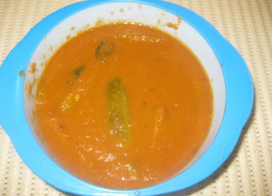 Kovakkai Puli Kuzhambu (Ivy Gourd Sambar)