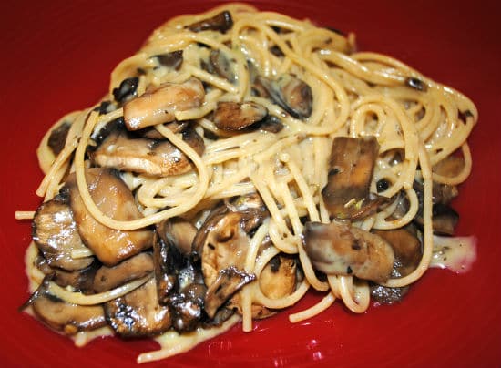 Mushroom Carbonara (Vegetarian)