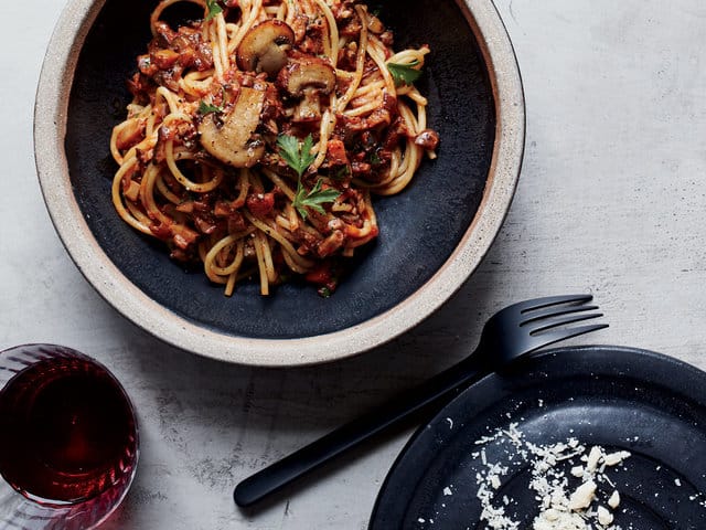 Mushroom Bolognese