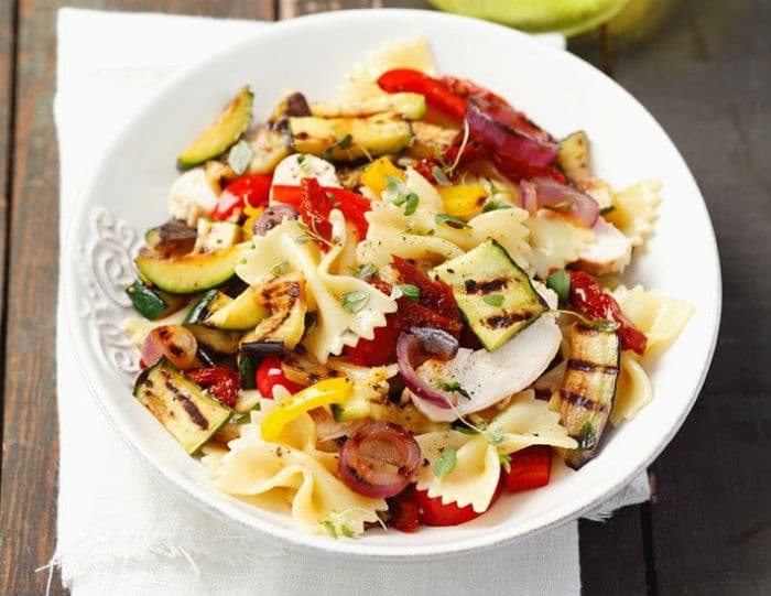 Farfalle with Grilled Vegetables