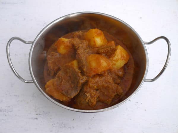 Aloo ke Dulme (Stuffed Lamb and Potato Curry)
