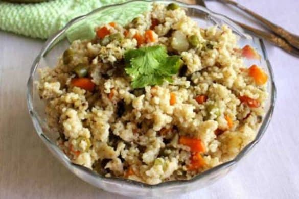 Kuthiraivali Kichadi (Barnyard Millet Kichadi)