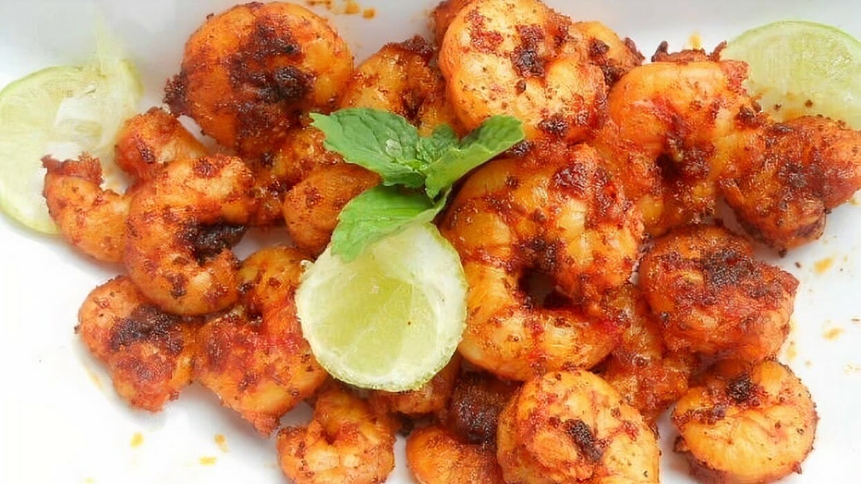 Fried Masala Prawns