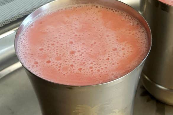 Strawberry Rose Lassi