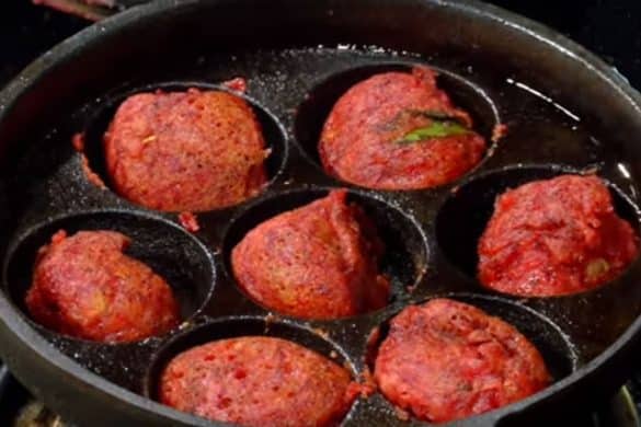 Beetroot Kuzhi Paniyaram