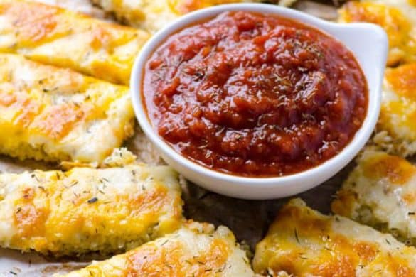 Cheesy Cauliflower Breadsticks