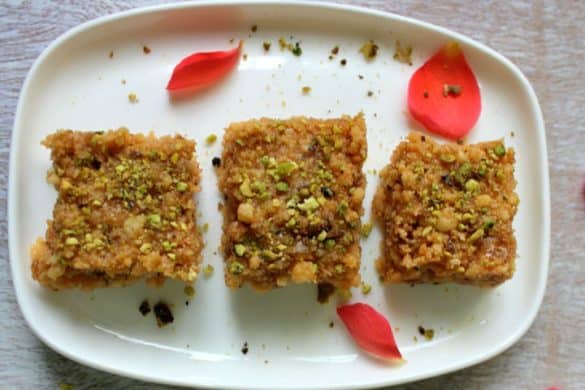 Paneer Gulkand Burfi
