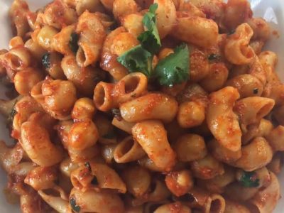 Chana Masala Pasta