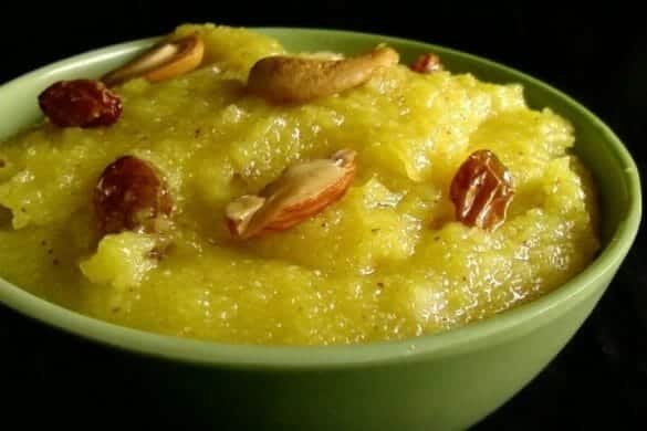 Varagu Arisi Pineapple Kesari (Kodo Millet Pineapple Kesari)