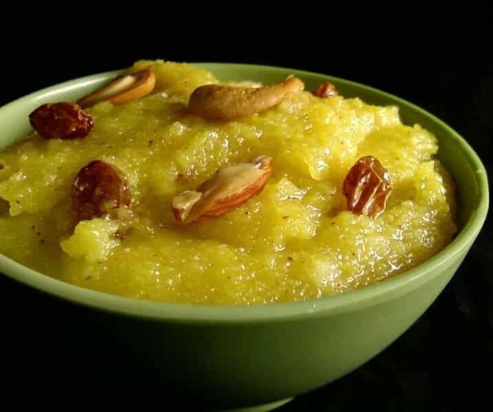 Varagu Arisi Pineapple Kesari (Kodo Millet Pineapple Kesari)