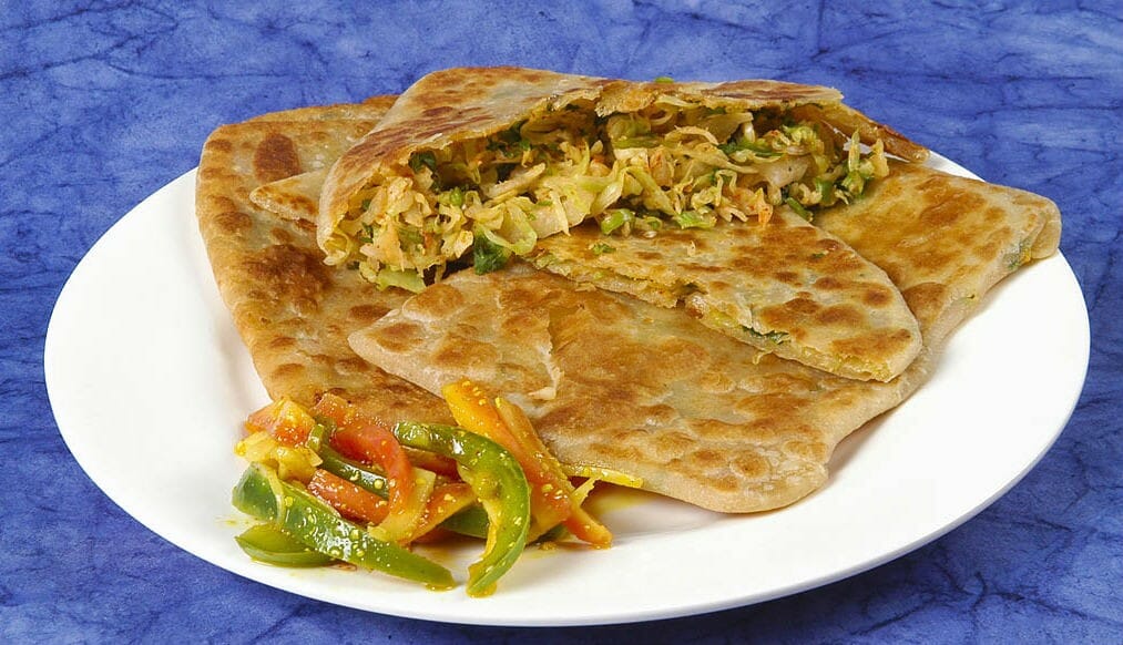 Mixed vegetable paratha