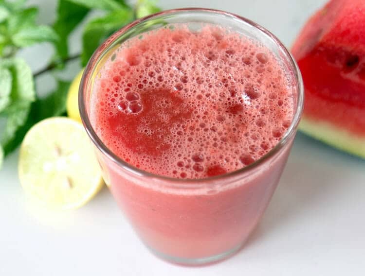 Watermelon Lemon Mint Juice