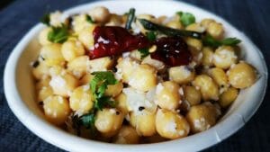 வெள்ளை கொண்டைக் கடலை சுண்டல்