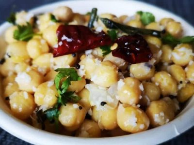 வெள்ளை கொண்டைக் கடலை சுண்டல்