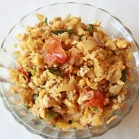 முட்டை உருளைக்கிழங்கு பொரியல் 4 Potato Egg Poriyal