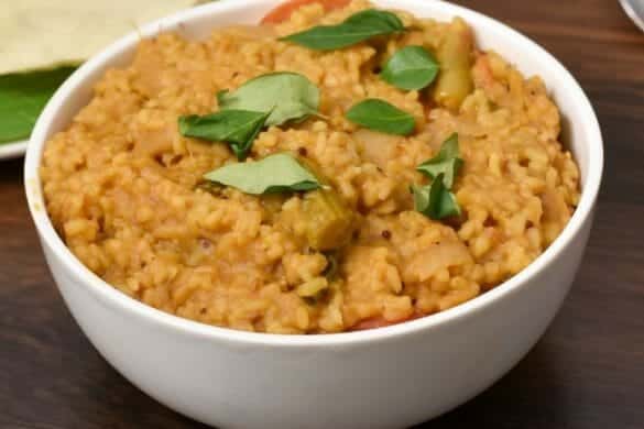 சாம்பார் சாதம் வெண்டைக்காய் பொரியல் ரெசிபி