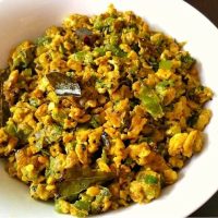 குடை மிளகாய் முட்டை பொடிமாஸ் 4 Capsicum Egg Podimas
