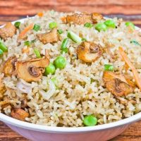 மஷ்ரூம் ஃப்ரைட் ரைஸ் 4 Mushroom Fried Rice