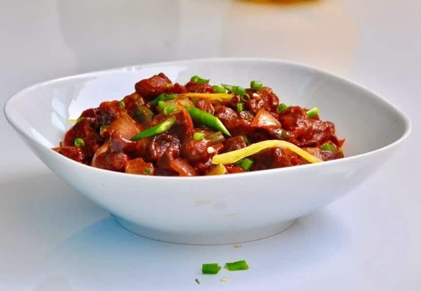 சோயா சங்க் மஞ்சூரியன் / Soya Chunks Manchurian