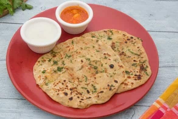முள்ளங்கி பராத்தா தக்காளி ரைத்தா