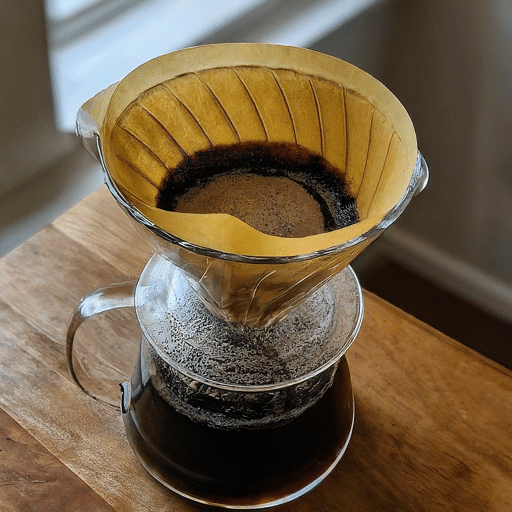 Filter Coffee in the kettle