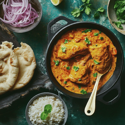 Whole chicken marinated in spices and yoghurt roasted in a tandoor oven