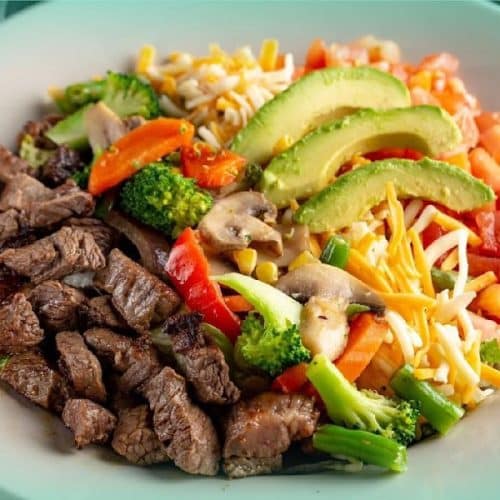 Chilli Beef Stir fry Salad