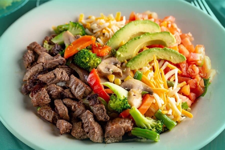 Chilli Beef Stir fry Salad