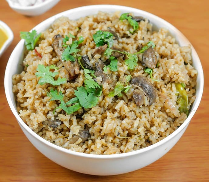 Mushroom Rice / மஷ்ரூம் ரைஸ்