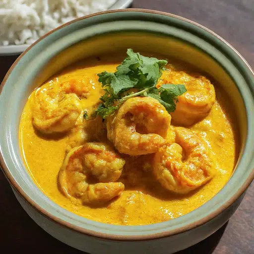 What Is Odisha’s Famous Food? 20 Must-Try Dishes 12 Chungdi Malai creamy prawn curry in coconut gravy garnished with coriander