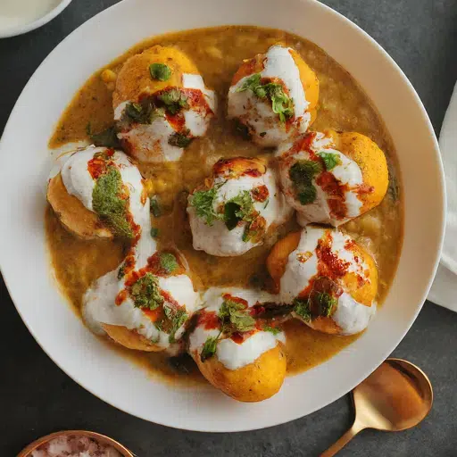 What Is Odisha’s Famous Food? 20 Must-Try Dishes 8 Dahi Vada Aloo Dum Odia snack with lentil dumplings in curd and spicy potato curry