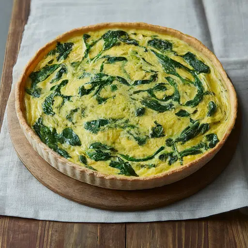 Ragi Spinach Quiche for dinner