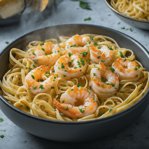 Shrimp Scampi with Linguine