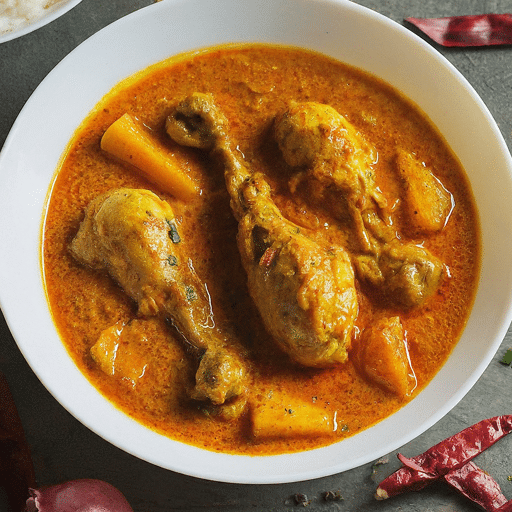 Spicy Chicken Curry in bowl