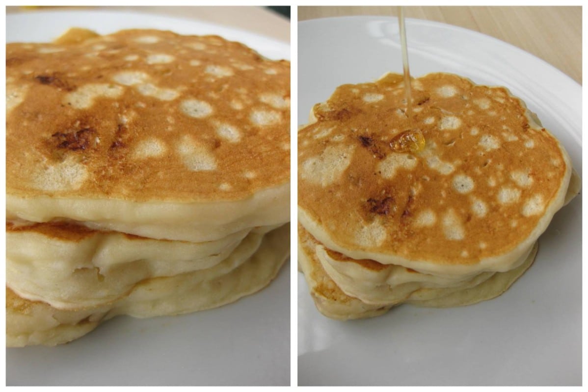 Banana Yogurt Pancakes